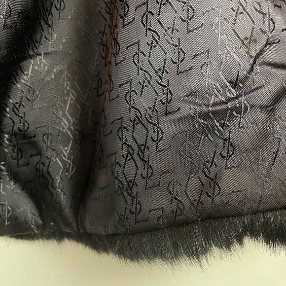 DILVA DI ROMA Faux Fur Vest Size Medium Large Italian Design Made in USA Black - Picture 5 of 11